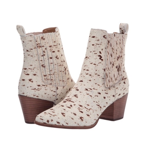 Lucky Brand | Radah Cowhair Western Ankle Boot - Picture 8 of 10